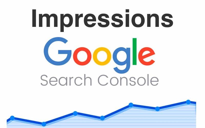 What do the impressions mean in Google Search Console